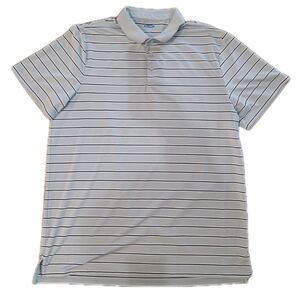 Old Navy Mens Lifestyle Built In Flex Polo Grey Stripe Size XXL Tall Big Tall